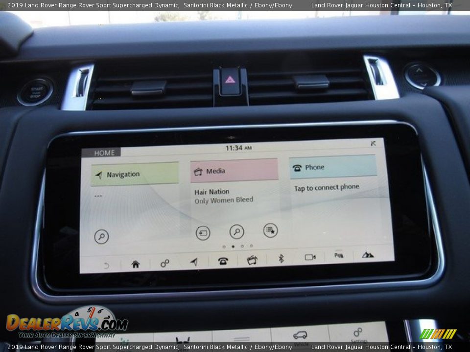 2019 Land Rover Range Rover Sport Supercharged Dynamic Santorini Black Metallic / Ebony/Ebony Photo #29