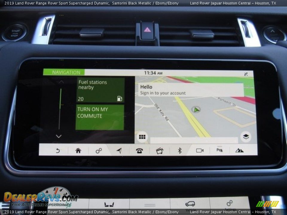 2019 Land Rover Range Rover Sport Supercharged Dynamic Santorini Black Metallic / Ebony/Ebony Photo #30