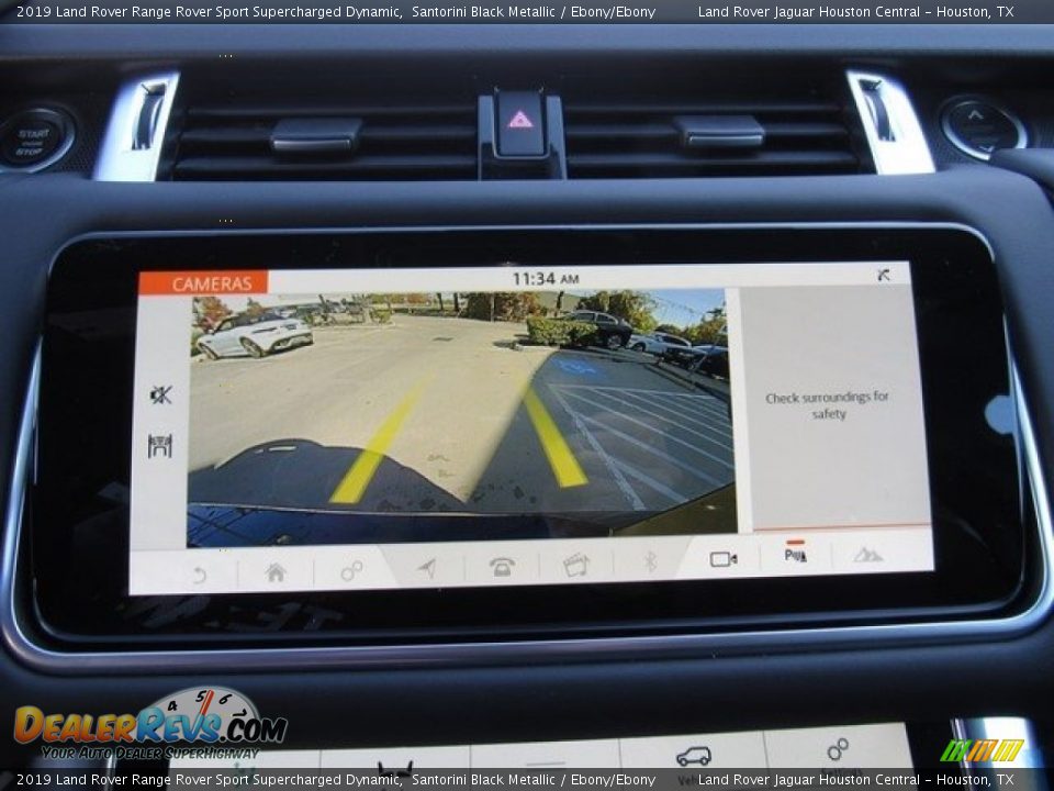 2019 Land Rover Range Rover Sport Supercharged Dynamic Santorini Black Metallic / Ebony/Ebony Photo #31