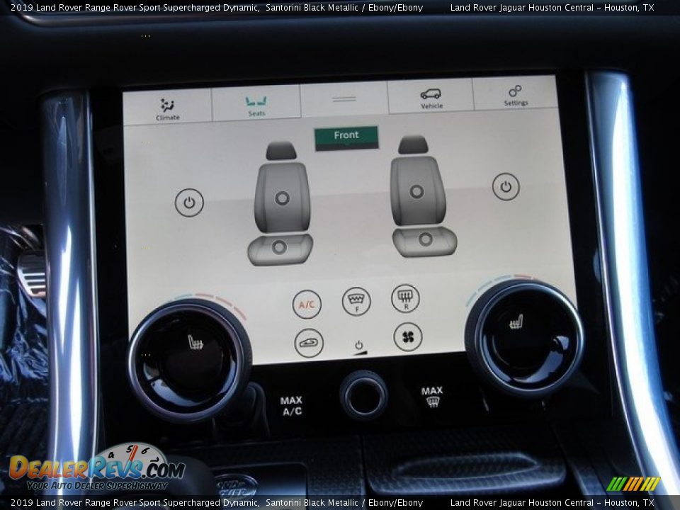 2019 Land Rover Range Rover Sport Supercharged Dynamic Santorini Black Metallic / Ebony/Ebony Photo #32