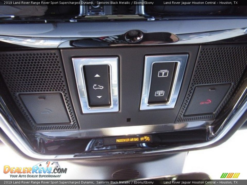 2019 Land Rover Range Rover Sport Supercharged Dynamic Santorini Black Metallic / Ebony/Ebony Photo #35