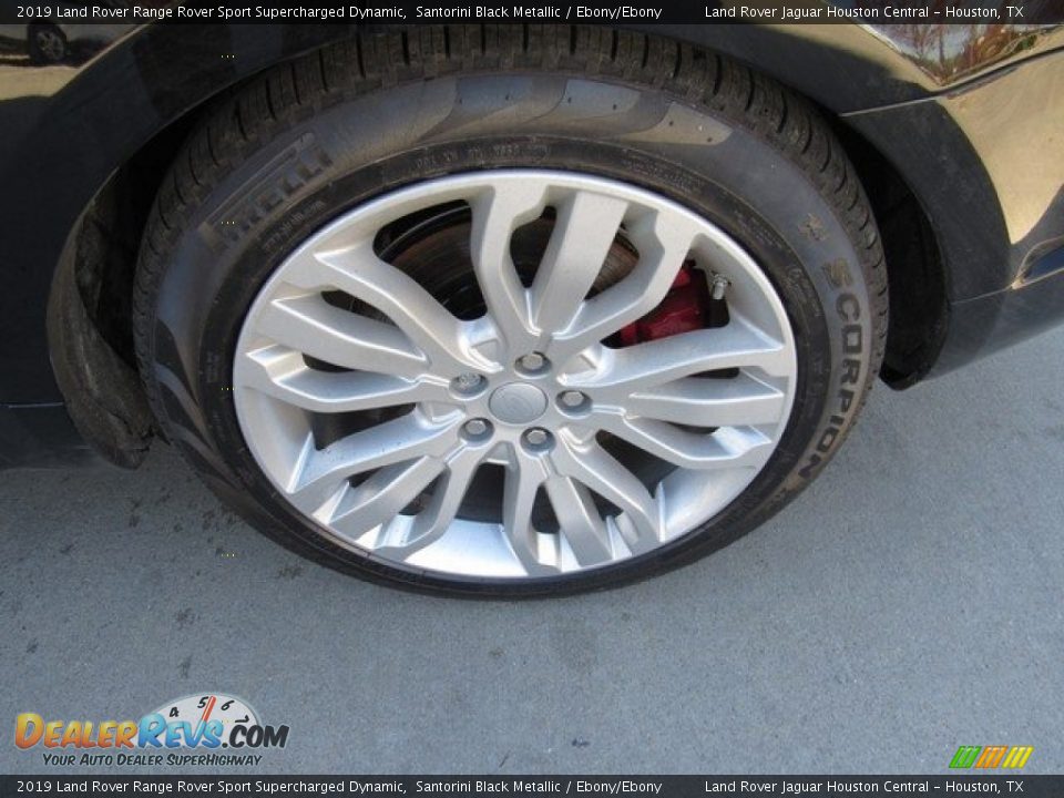 2019 Land Rover Range Rover Sport Supercharged Dynamic Santorini Black Metallic / Ebony/Ebony Photo #36