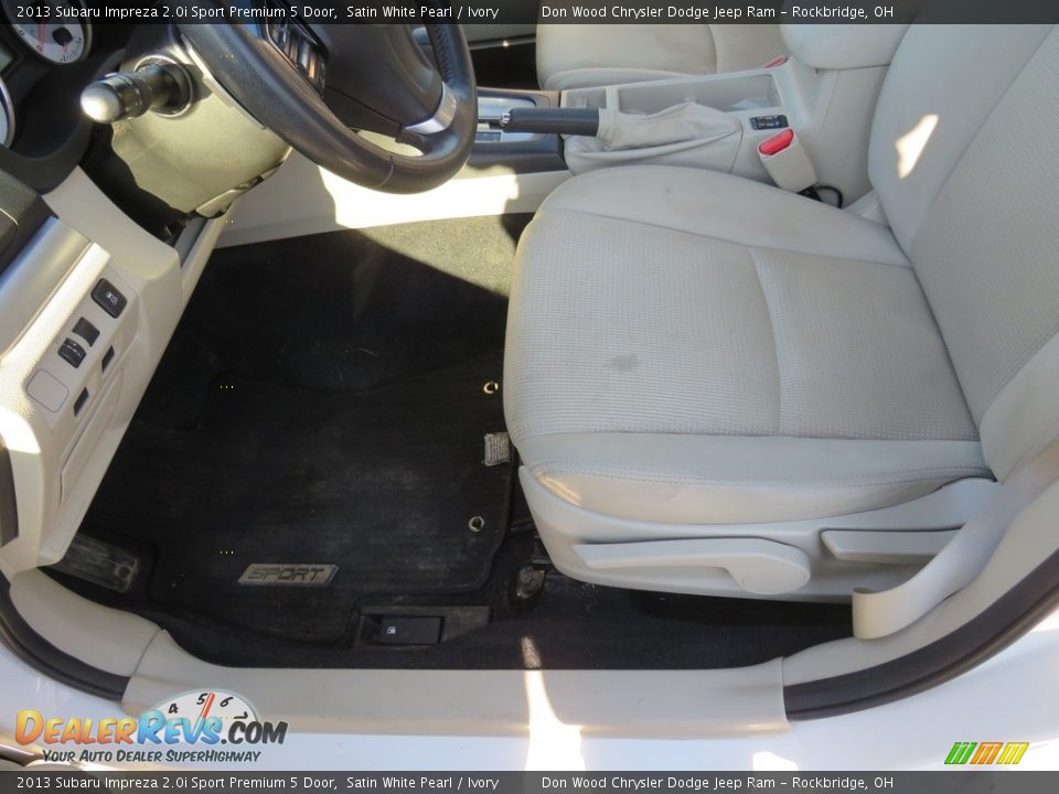 2013 Subaru Impreza 2.0i Sport Premium 5 Door Satin White Pearl / Ivory Photo #28