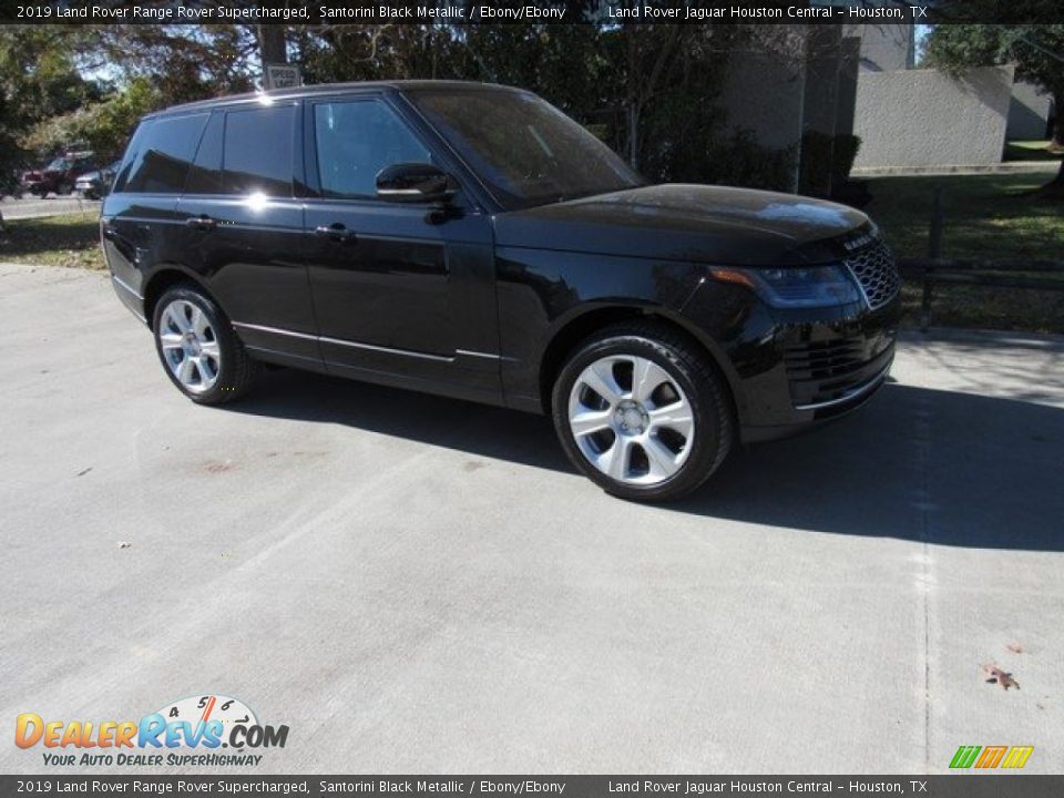 2019 Land Rover Range Rover Supercharged Santorini Black Metallic / Ebony/Ebony Photo #1