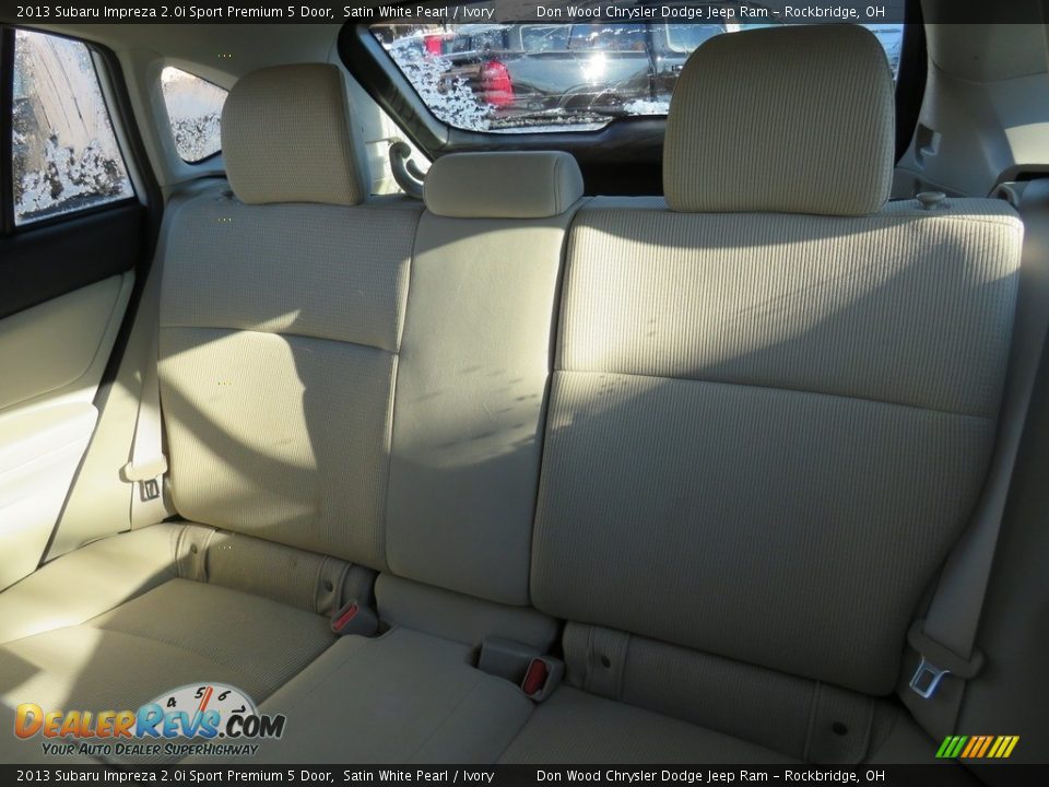 2013 Subaru Impreza 2.0i Sport Premium 5 Door Satin White Pearl / Ivory Photo #30