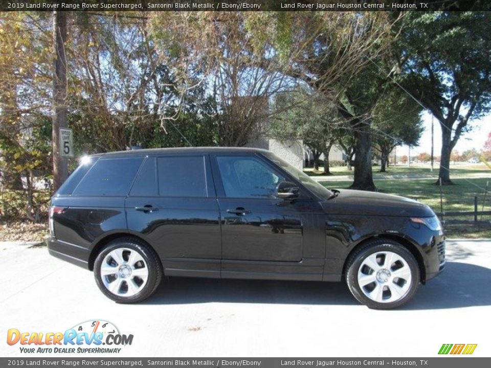 2019 Land Rover Range Rover Supercharged Santorini Black Metallic / Ebony/Ebony Photo #6