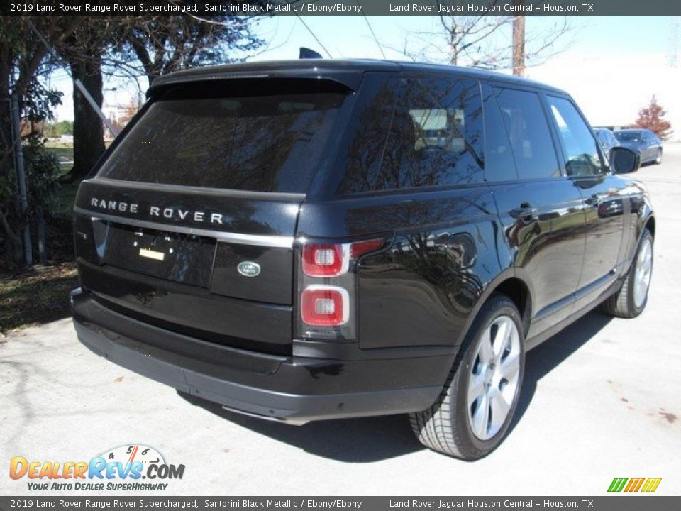 2019 Land Rover Range Rover Supercharged Santorini Black Metallic / Ebony/Ebony Photo #7