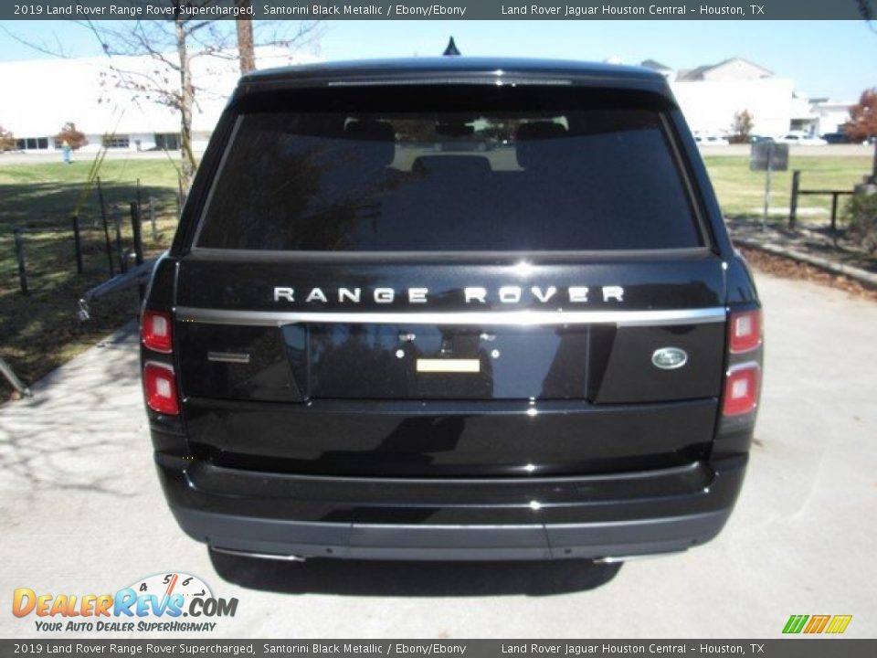 2019 Land Rover Range Rover Supercharged Santorini Black Metallic / Ebony/Ebony Photo #8