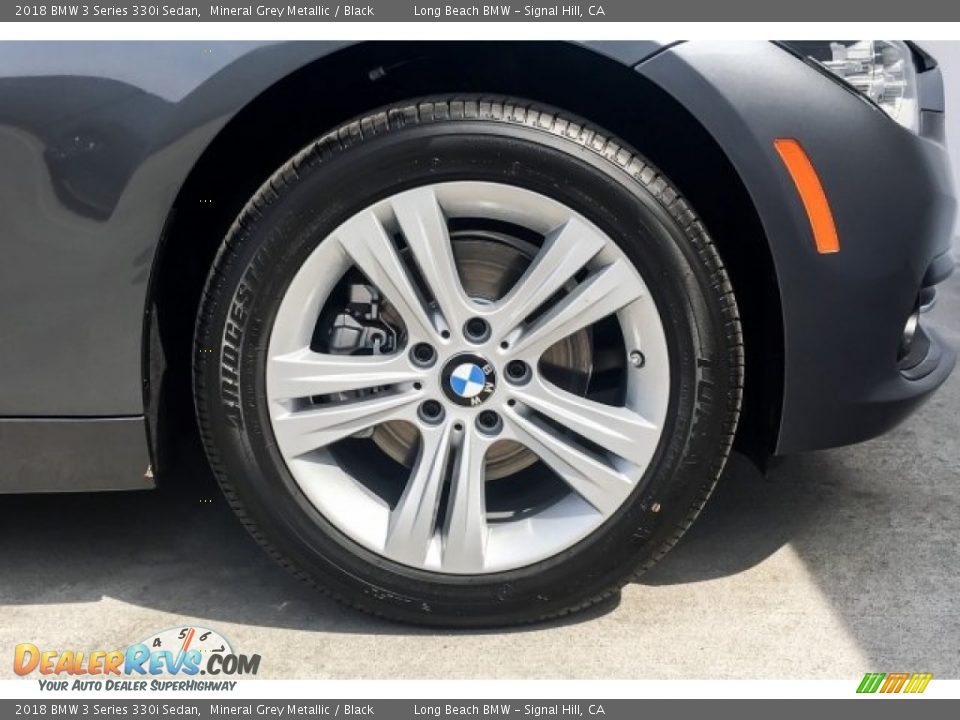 2018 BMW 3 Series 330i Sedan Mineral Grey Metallic / Black Photo #9
