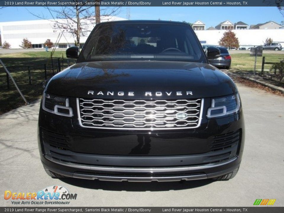 2019 Land Rover Range Rover Supercharged Santorini Black Metallic / Ebony/Ebony Photo #9