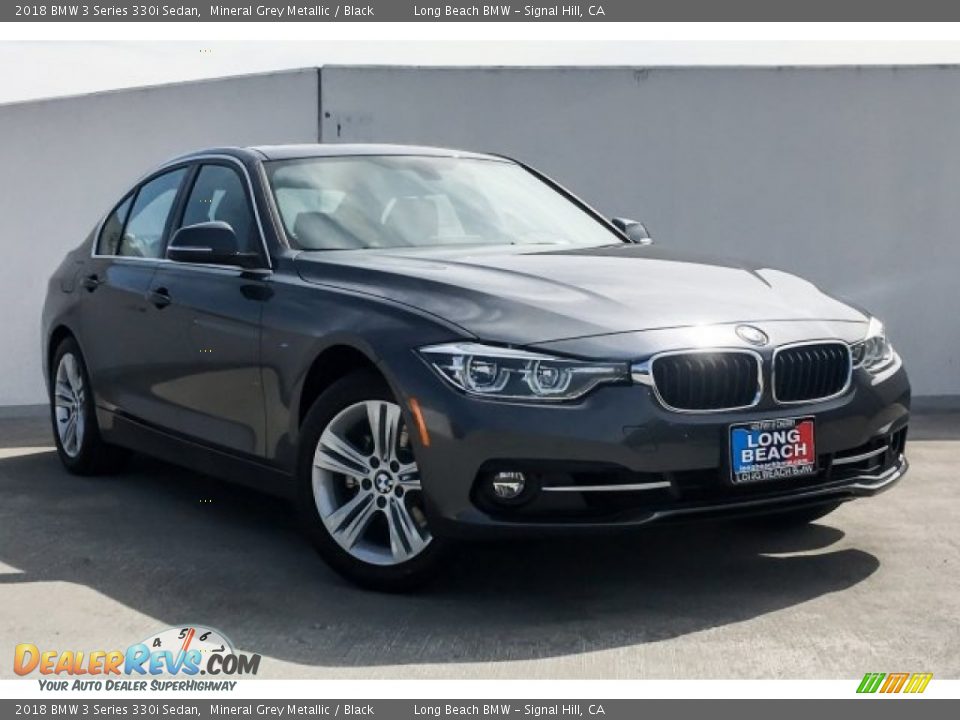 2018 BMW 3 Series 330i Sedan Mineral Grey Metallic / Black Photo #12