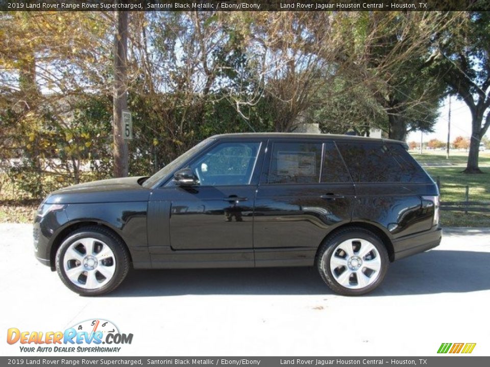 2019 Land Rover Range Rover Supercharged Santorini Black Metallic / Ebony/Ebony Photo #11