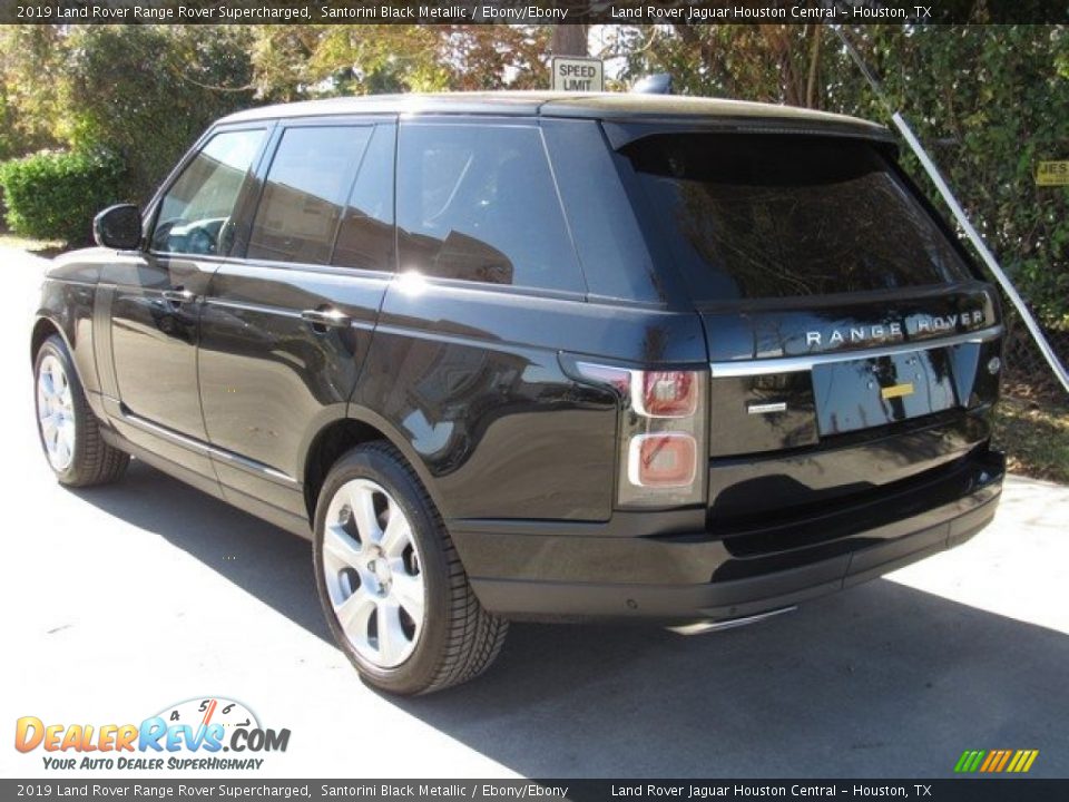2019 Land Rover Range Rover Supercharged Santorini Black Metallic / Ebony/Ebony Photo #12