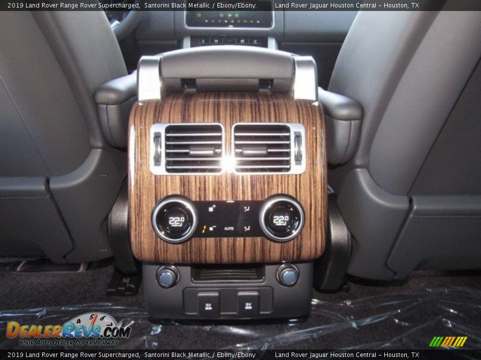 2019 Land Rover Range Rover Supercharged Santorini Black Metallic / Ebony/Ebony Photo #16
