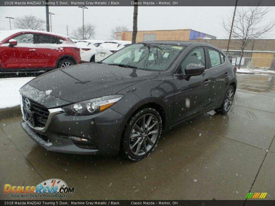 2018 Mazda MAZDA3 Touring 5 Door Machine Gray Metallic / Black Photo #1