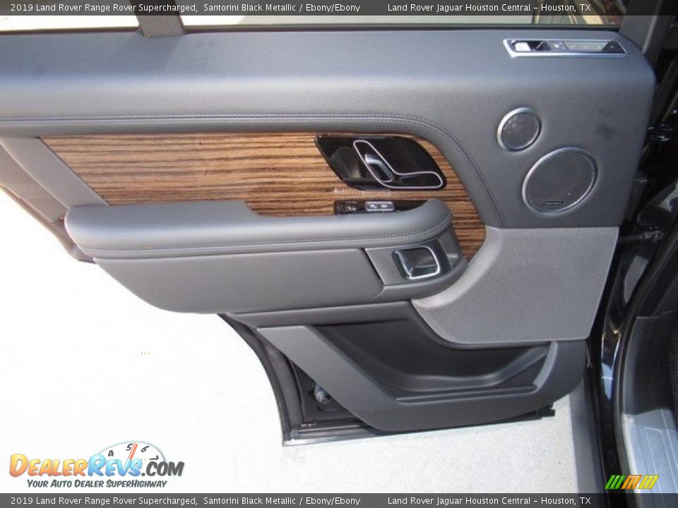 2019 Land Rover Range Rover Supercharged Santorini Black Metallic / Ebony/Ebony Photo #25