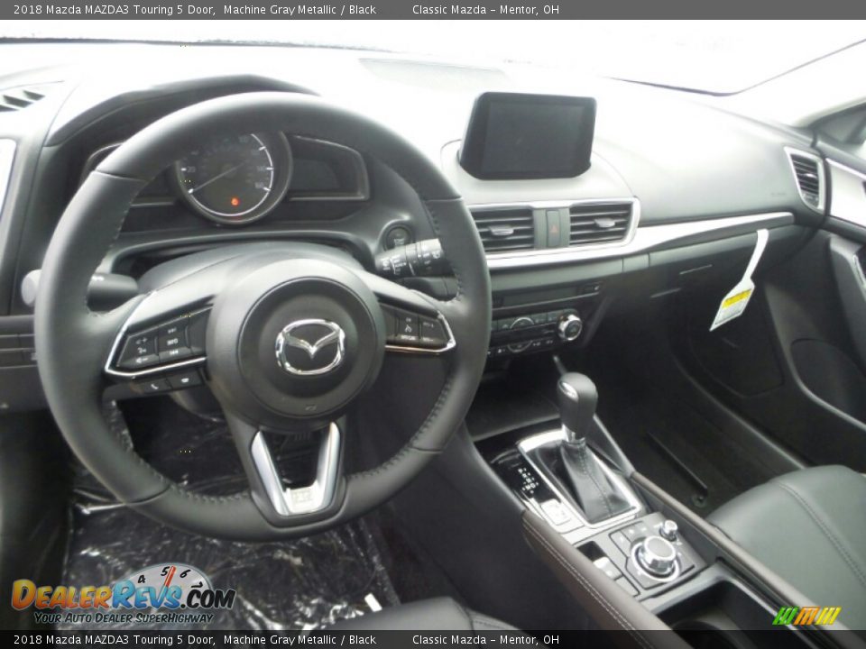 2018 Mazda MAZDA3 Touring 5 Door Machine Gray Metallic / Black Photo #3