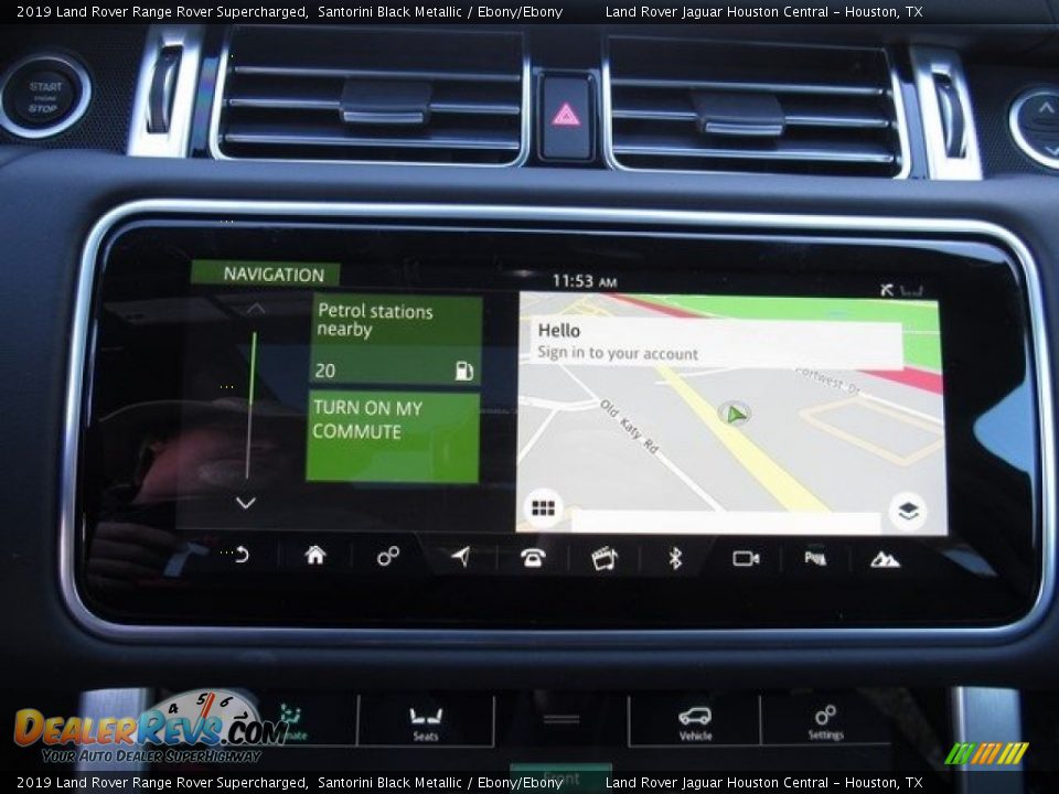 2019 Land Rover Range Rover Supercharged Santorini Black Metallic / Ebony/Ebony Photo #34