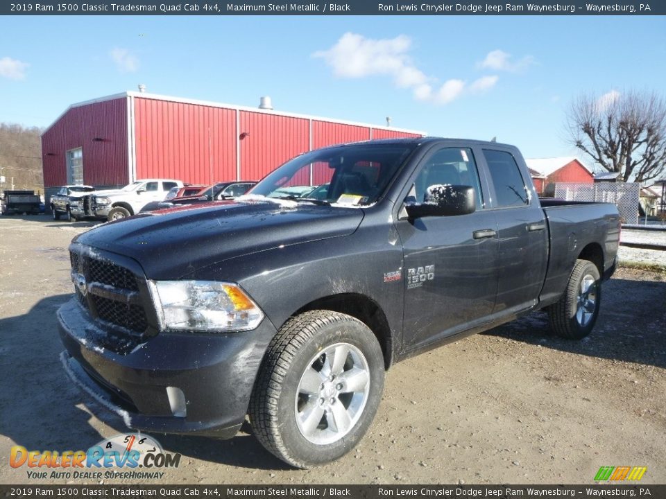 2019 Ram 1500 Classic Tradesman Quad Cab 4x4 Maximum Steel Metallic / Black Photo #1