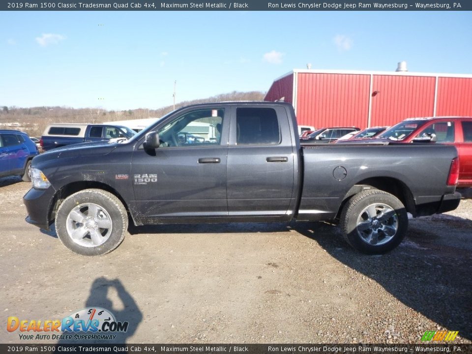 2019 Ram 1500 Classic Tradesman Quad Cab 4x4 Maximum Steel Metallic / Black Photo #2