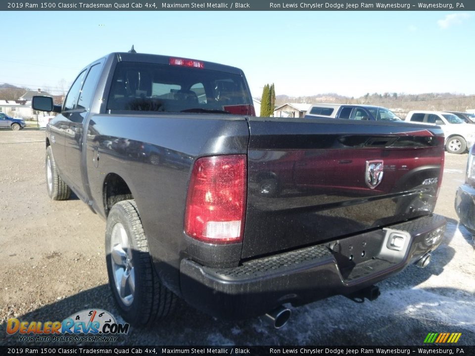 2019 Ram 1500 Classic Tradesman Quad Cab 4x4 Maximum Steel Metallic / Black Photo #3