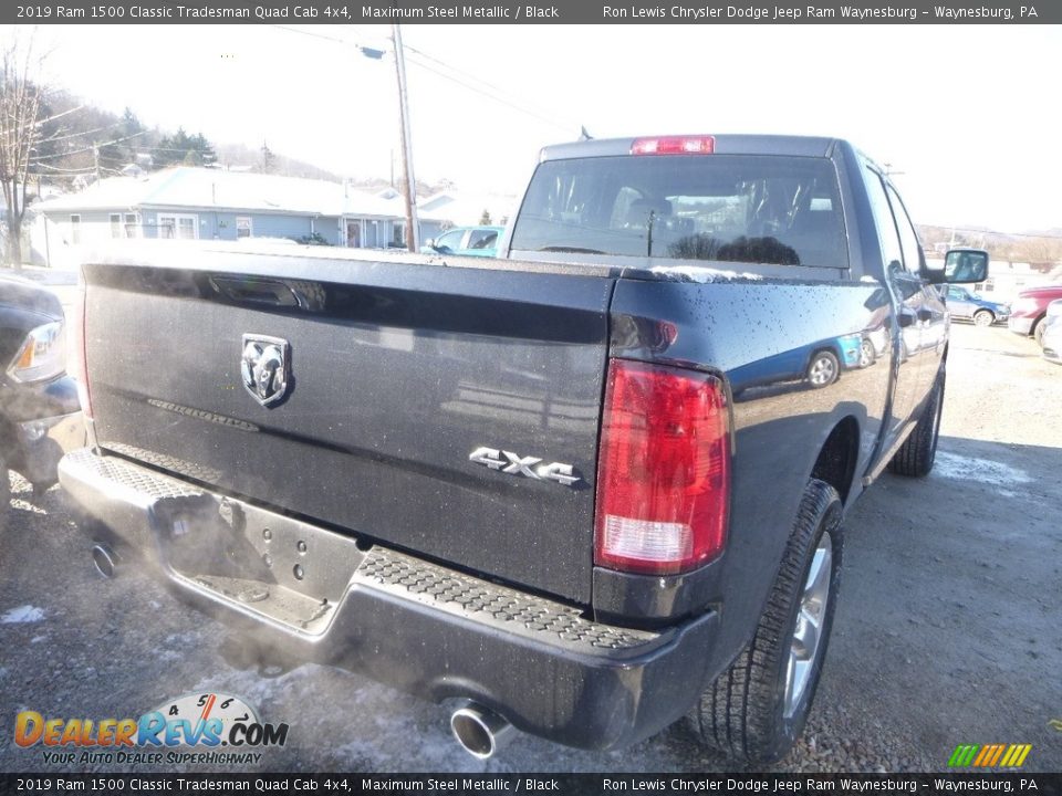 2019 Ram 1500 Classic Tradesman Quad Cab 4x4 Maximum Steel Metallic / Black Photo #5