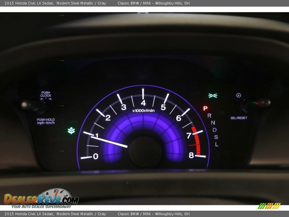 2015 Honda Civic LX Sedan Modern Steel Metallic / Gray Photo #9