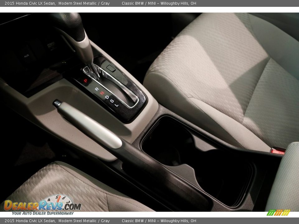 2015 Honda Civic LX Sedan Modern Steel Metallic / Gray Photo #15