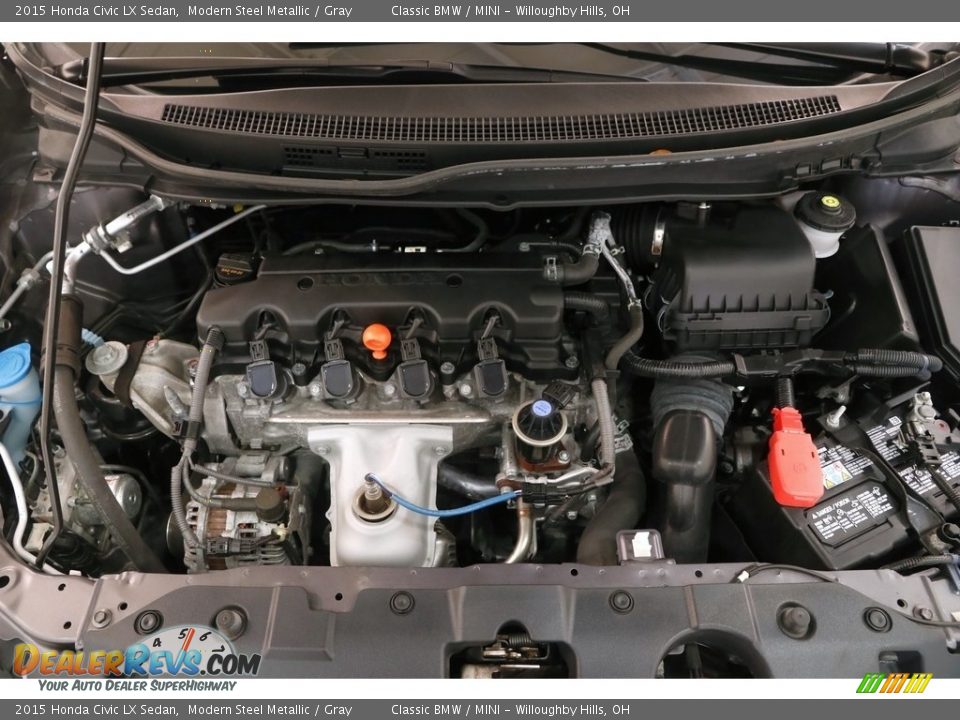 2015 Honda Civic LX Sedan Modern Steel Metallic / Gray Photo #20