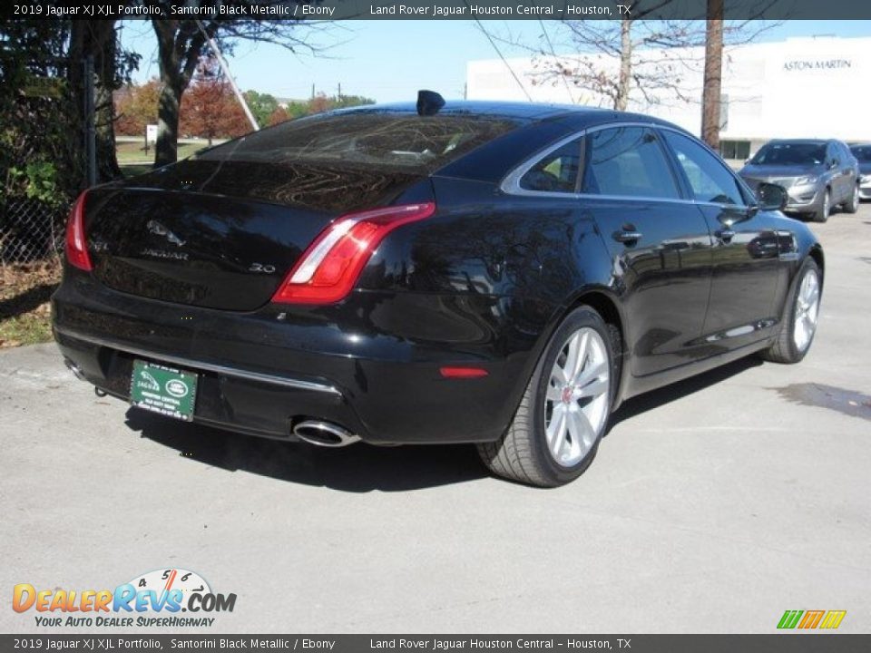 2019 Jaguar XJ XJL Portfolio Santorini Black Metallic / Ebony Photo #7