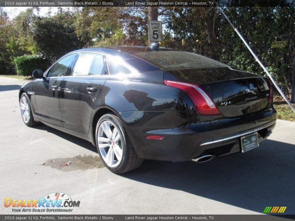 2019 Jaguar XJ XJL Portfolio Santorini Black Metallic / Ebony Photo #12