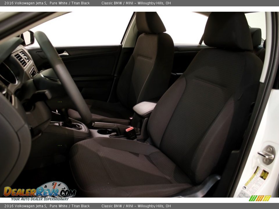 2016 Volkswagen Jetta S Pure White / Titan Black Photo #5