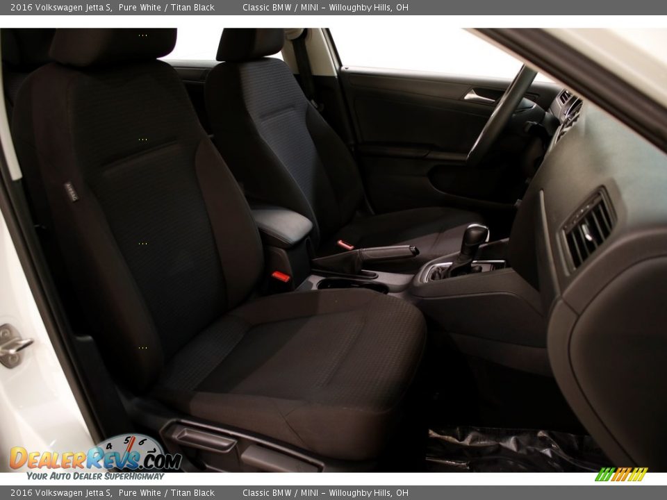 2016 Volkswagen Jetta S Pure White / Titan Black Photo #14