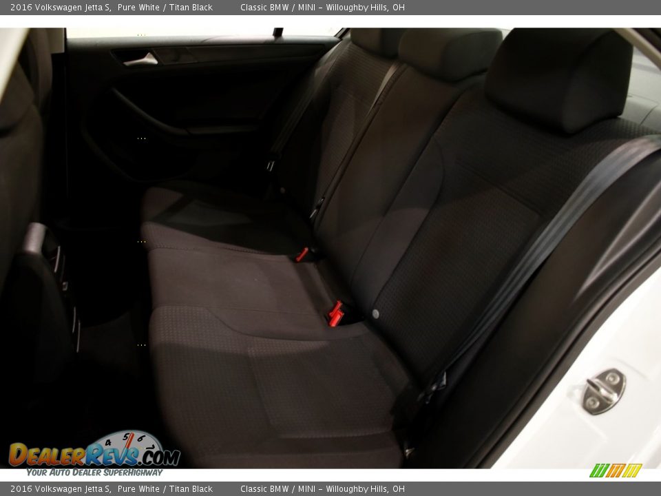 2016 Volkswagen Jetta S Pure White / Titan Black Photo #16