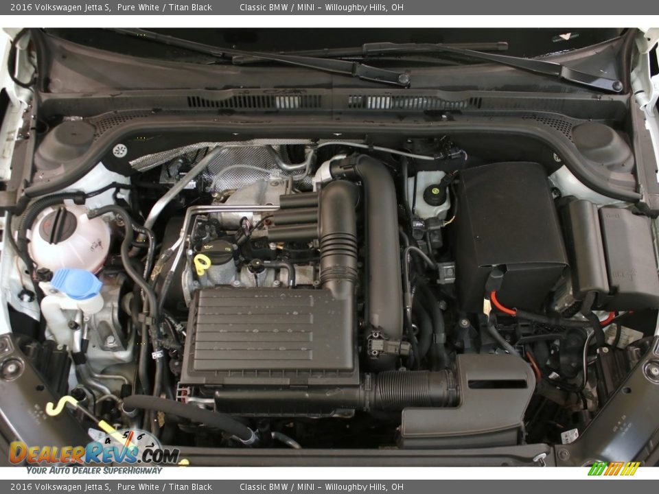 2016 Volkswagen Jetta S Pure White / Titan Black Photo #18