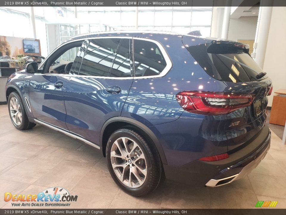 2019 BMW X5 xDrive40i Phytonic Blue Metallic / Cognac Photo #2