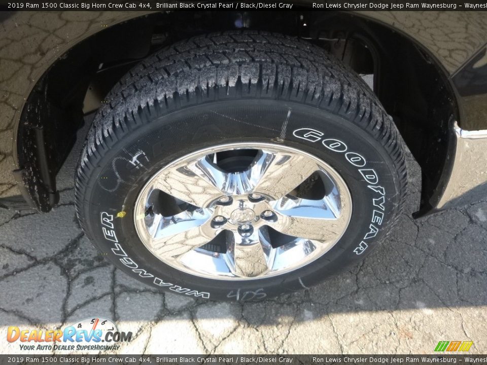 2019 Ram 1500 Classic Big Horn Crew Cab 4x4 Brilliant Black Crystal Pearl / Black/Diesel Gray Photo #8