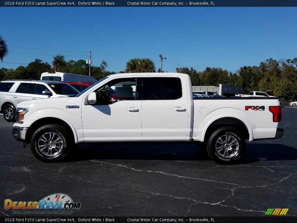 2019 Ford F150 Lariat SuperCrew 4x4 Oxford White / Black Photo #2