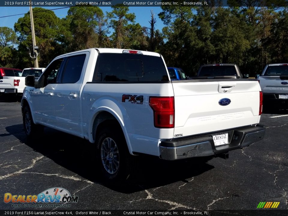 2019 Ford F150 Lariat SuperCrew 4x4 Oxford White / Black Photo #3