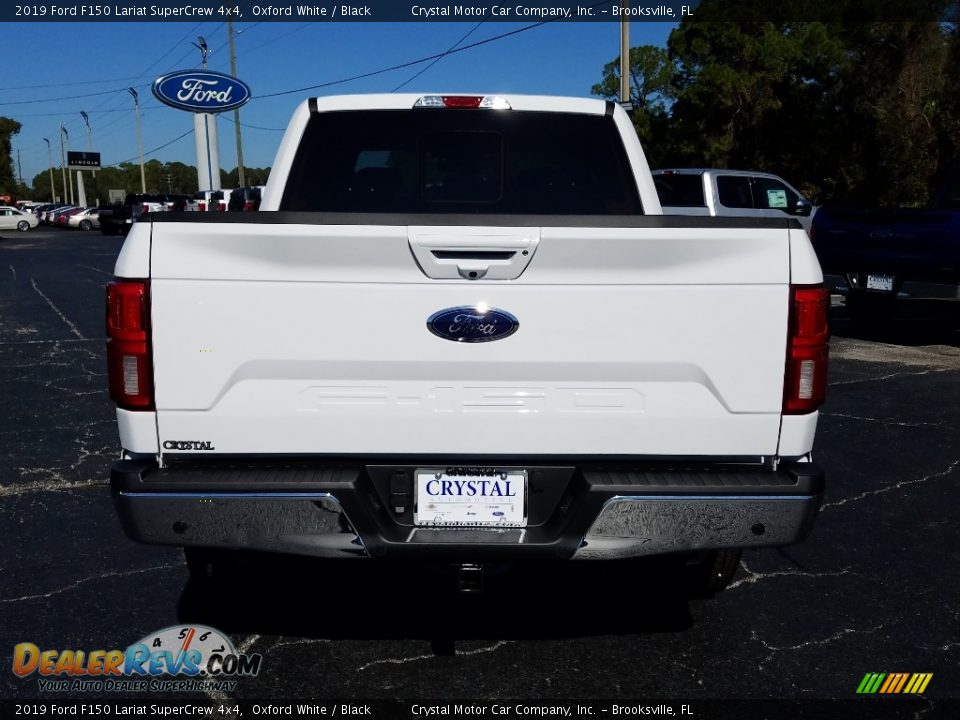 2019 Ford F150 Lariat SuperCrew 4x4 Oxford White / Black Photo #4