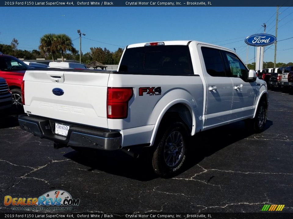 2019 Ford F150 Lariat SuperCrew 4x4 Oxford White / Black Photo #5