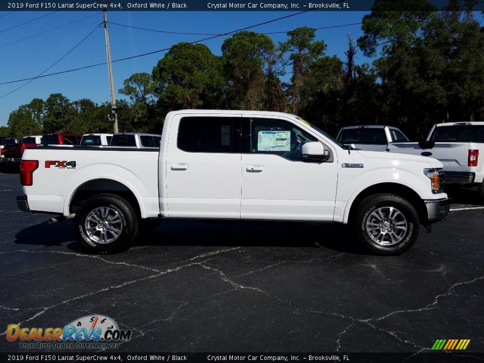 2019 Ford F150 Lariat SuperCrew 4x4 Oxford White / Black Photo #6