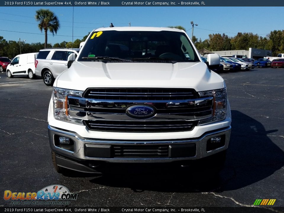 2019 Ford F150 Lariat SuperCrew 4x4 Oxford White / Black Photo #8