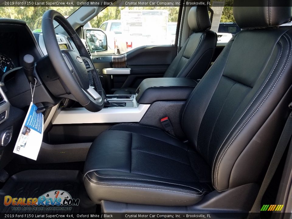 2019 Ford F150 Lariat SuperCrew 4x4 Oxford White / Black Photo #9