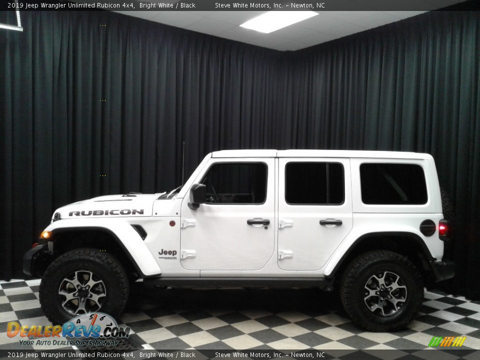 2019 Jeep Wrangler Unlimited Rubicon 4x4 Bright White / Black Photo #1