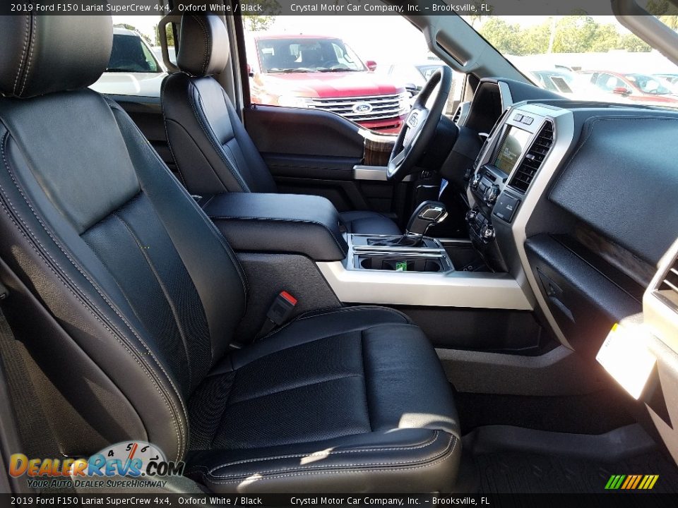 2019 Ford F150 Lariat SuperCrew 4x4 Oxford White / Black Photo #12