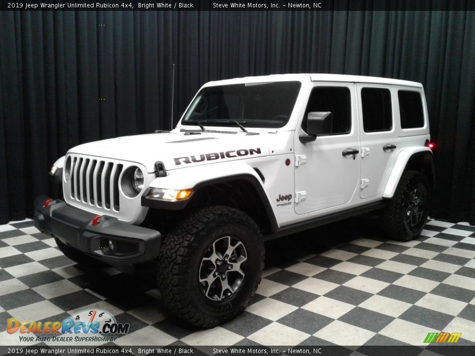 2019 Jeep Wrangler Unlimited Rubicon 4x4 Bright White / Black Photo #2