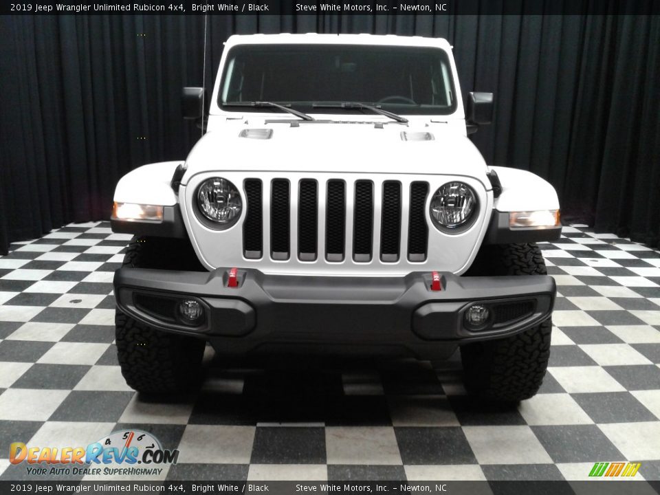2019 Jeep Wrangler Unlimited Rubicon 4x4 Bright White / Black Photo #3