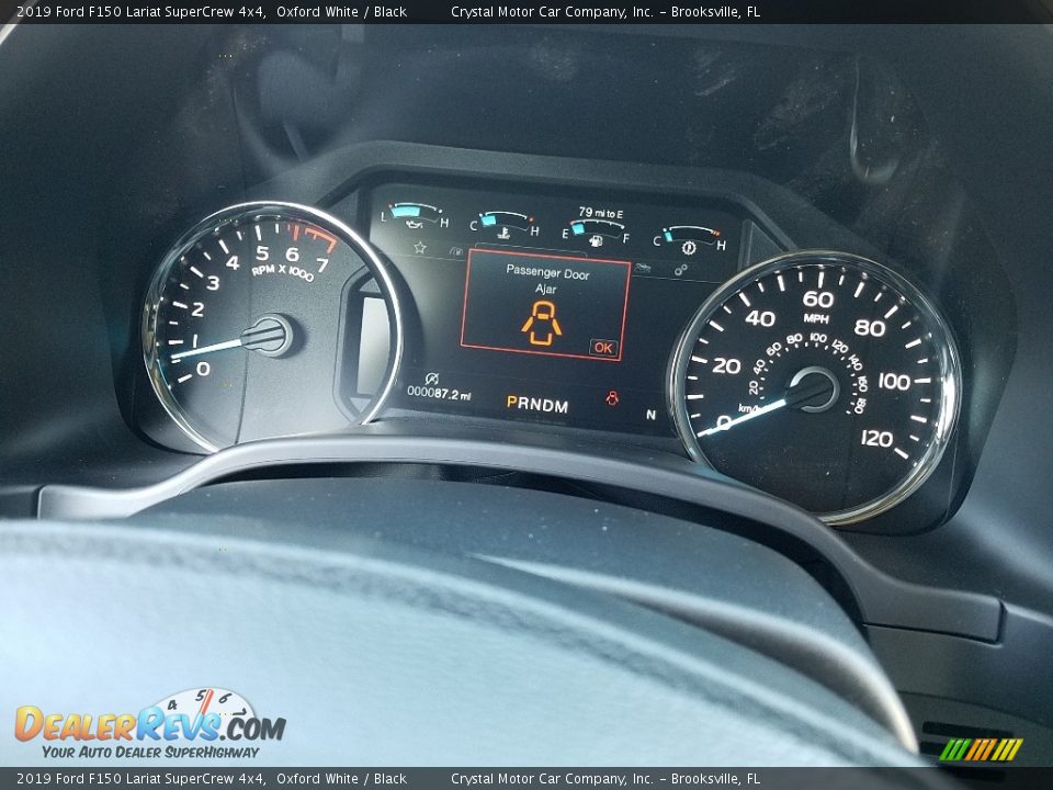 2019 Ford F150 Lariat SuperCrew 4x4 Oxford White / Black Photo #14