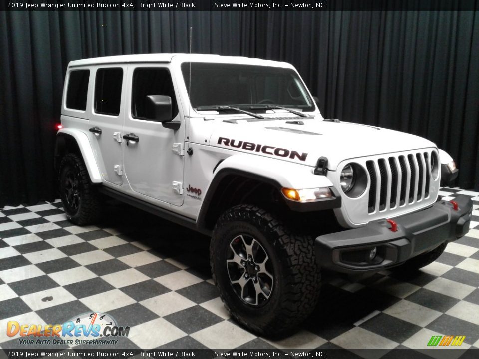 2019 Jeep Wrangler Unlimited Rubicon 4x4 Bright White / Black Photo #4